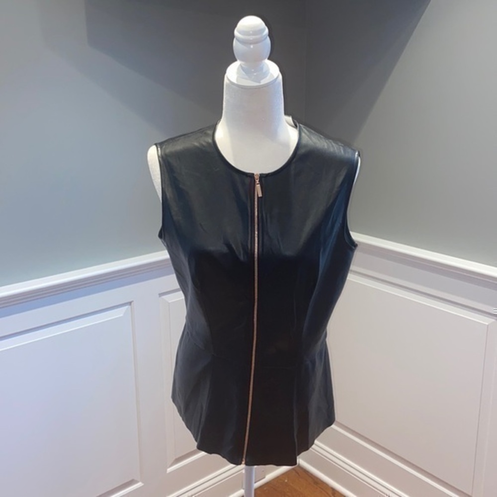 Cédric Charlier Faux Leather Vest